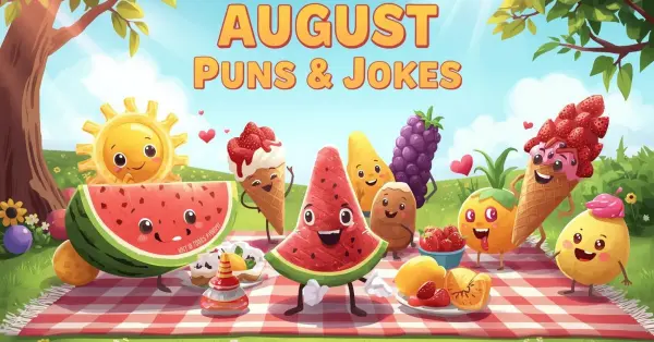 August Puns and Jokes